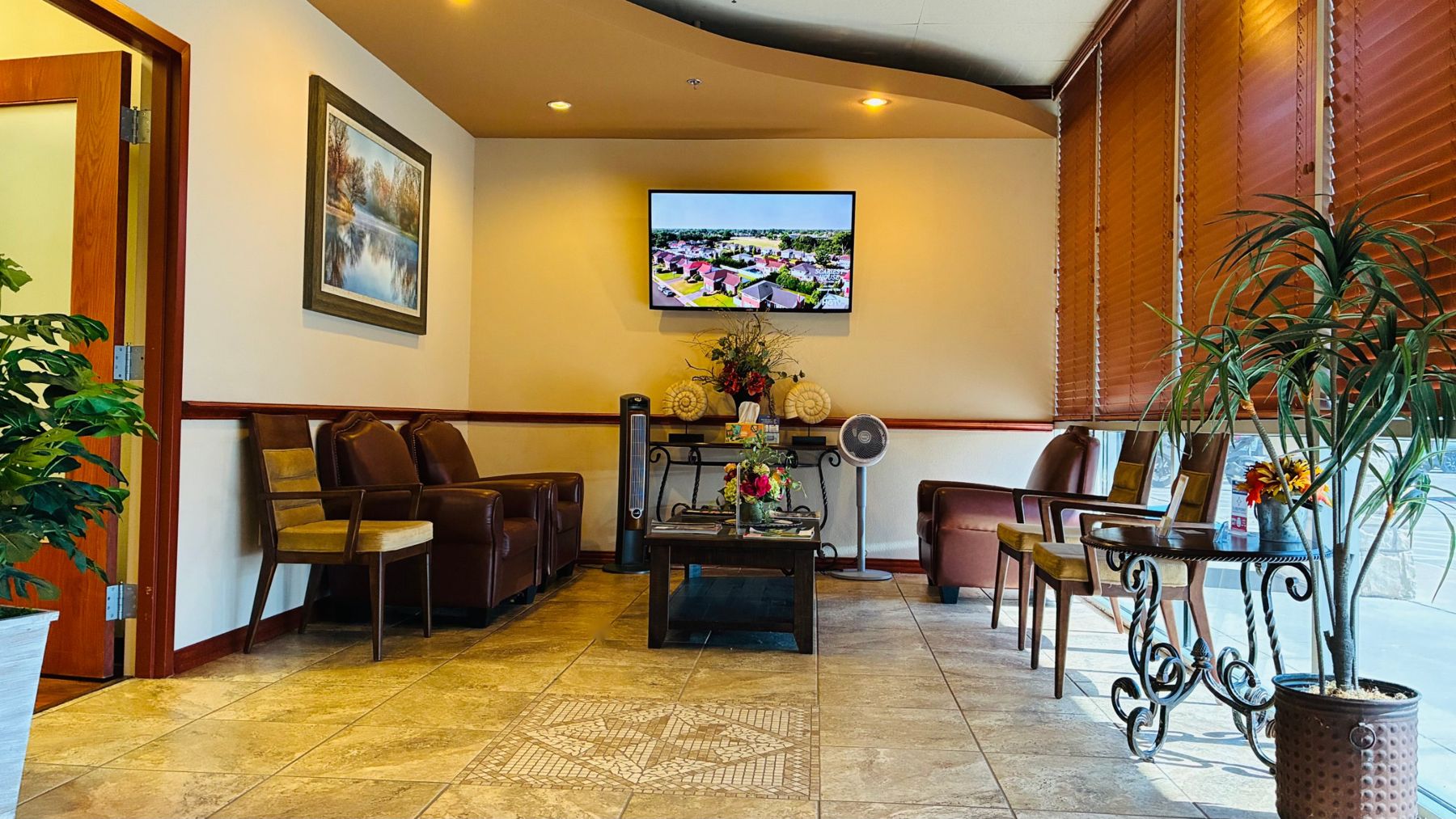 Waiting room at Athena Family Medicine in Rowlett